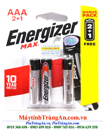 Energizer E92-BP3 (B2C1); Pin AA 1.5v Alkaline Energizer E92-BP3 (B2C1) Max PowerSeal